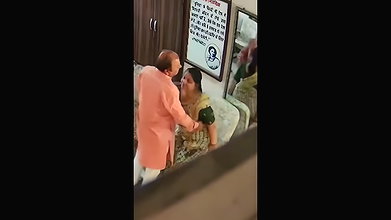 Teacher giving Blowjob to principal